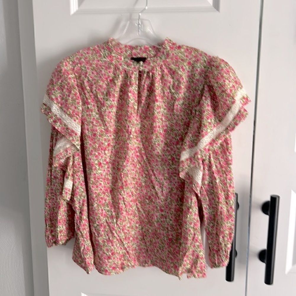 A New Day Pink Floral Blouse